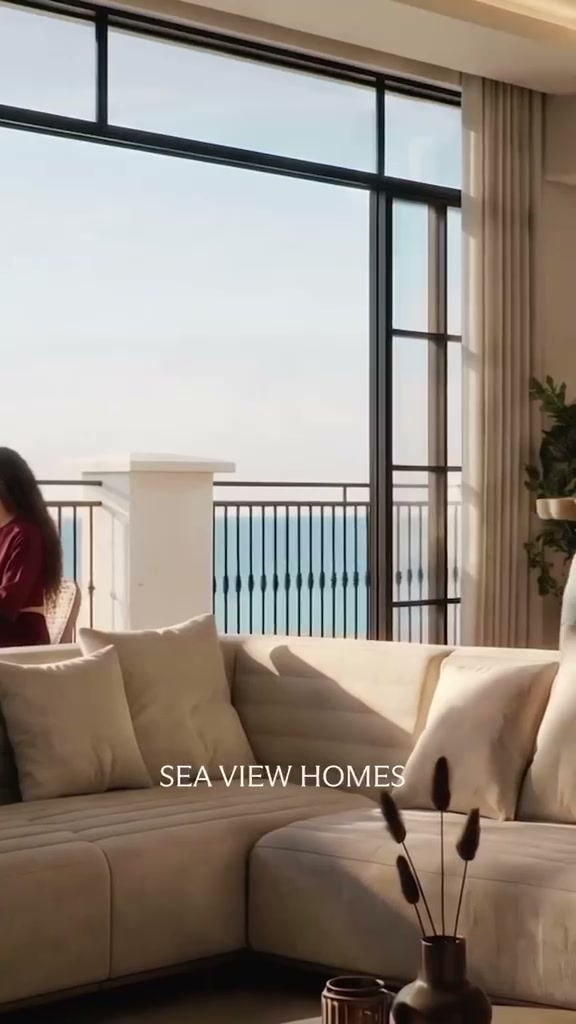 Complete source frame with the printed caption Sea View Homes