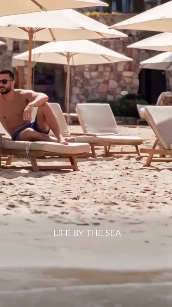 Complete source frame with the printed caption Life By The Sea
