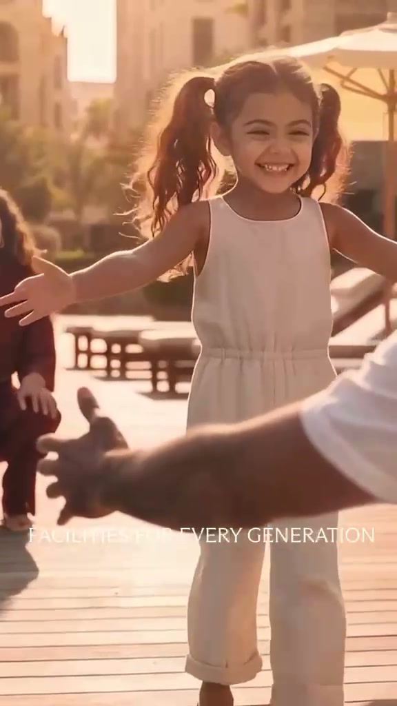 Complete source frame with the printed caption Facilities For Every Generation