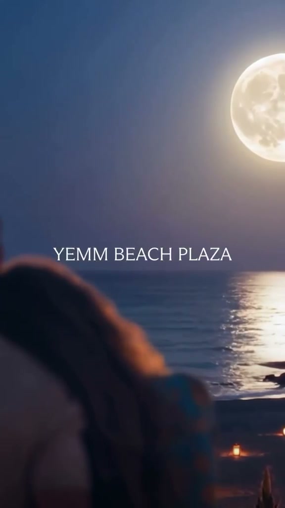 Complete source frame with the printed caption Yemm Beach Plaza